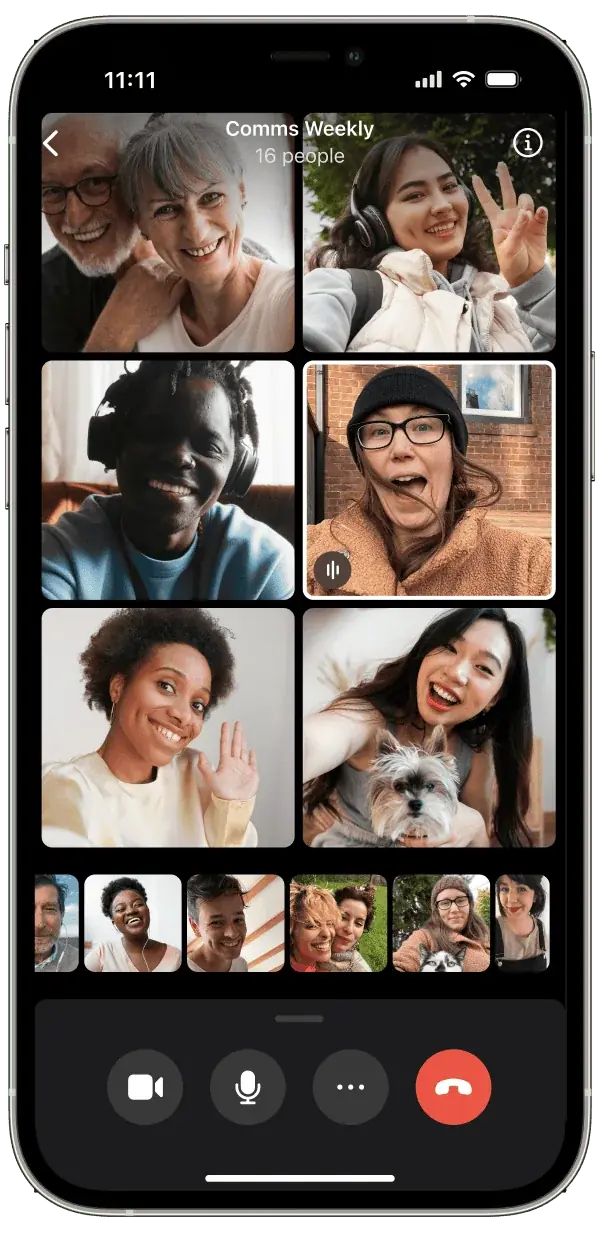 刻度上的 Signal APP iPhone 界面